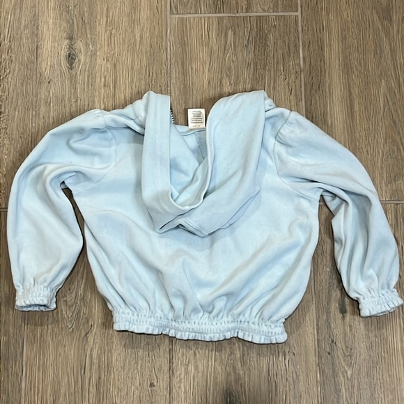 Vintage Gymboree Hoodie Coat Girls Best Friend Blue Hoodie Polka Dot Y2K Zip Up - Picture 8 of 9